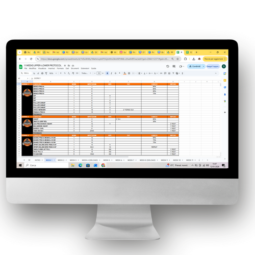 11 WEEKS UPPER-LOWER PROTOCOL