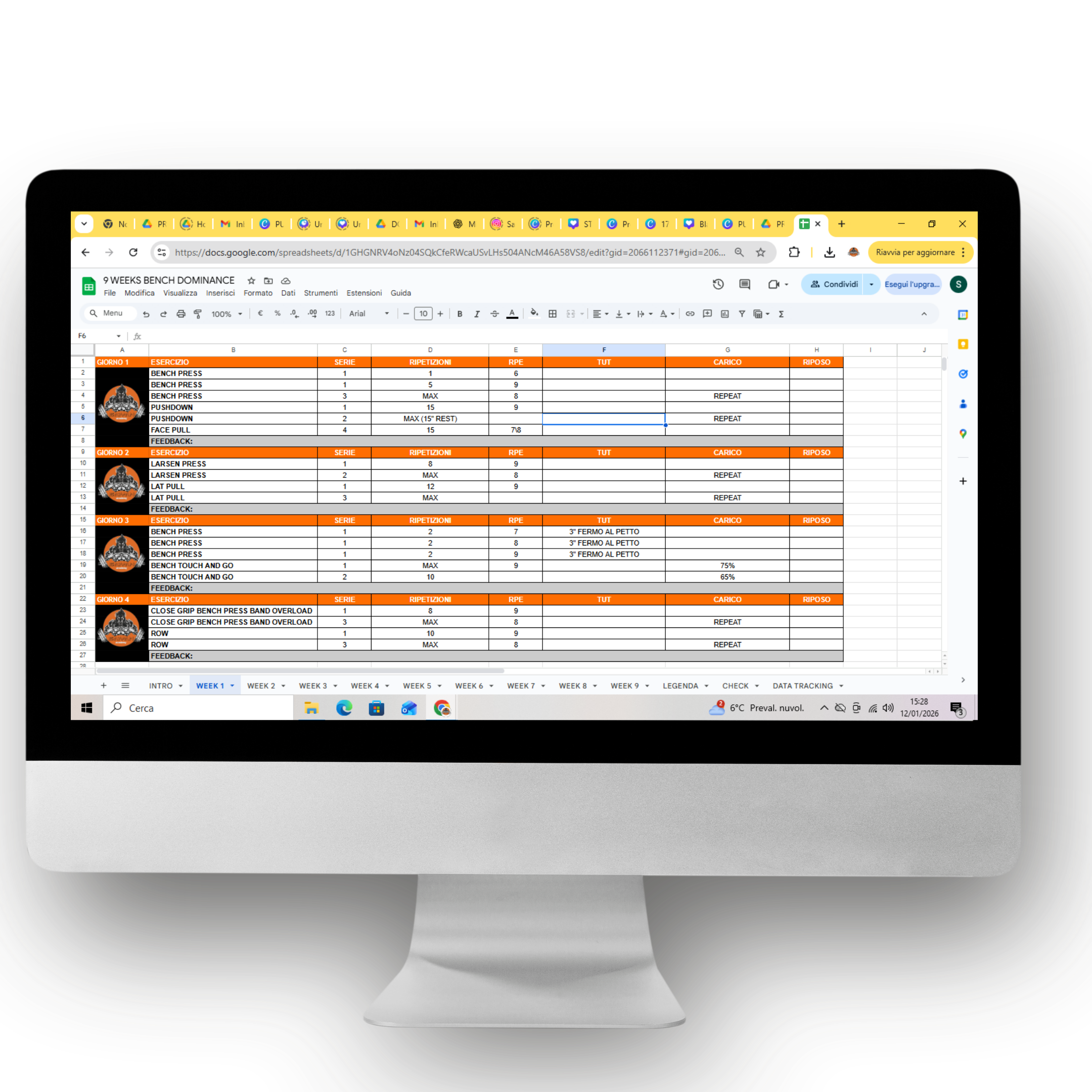 9 WEEKS BENCH DOMINANCE